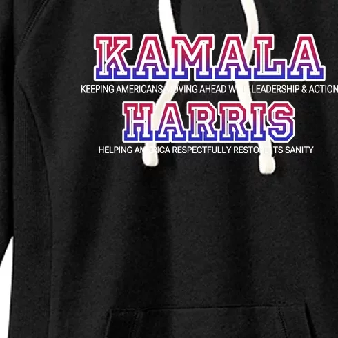 From Childless Cat Ladies Kamala For President Leadership Action & Restoring San Women's Fleece Hoodie