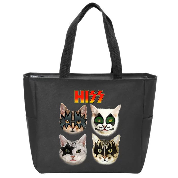 Funny Cat Cat Lover Cat Hiss Cat Owner Cat Humor Zip Tote Bag