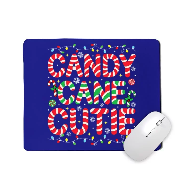 Funny Christmas Candy Cane Lover Crew Xmas Candy Cane Cutie Mousepad