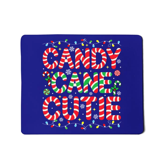 Funny Christmas Candy Cane Lover Crew Xmas Candy Cane Cutie Mousepad