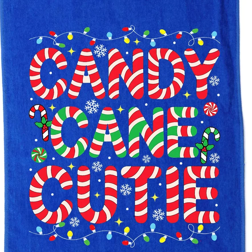 Funny Christmas Candy Cane Lover Crew Xmas Candy Cane Cutie Platinum Collection Golf Towel