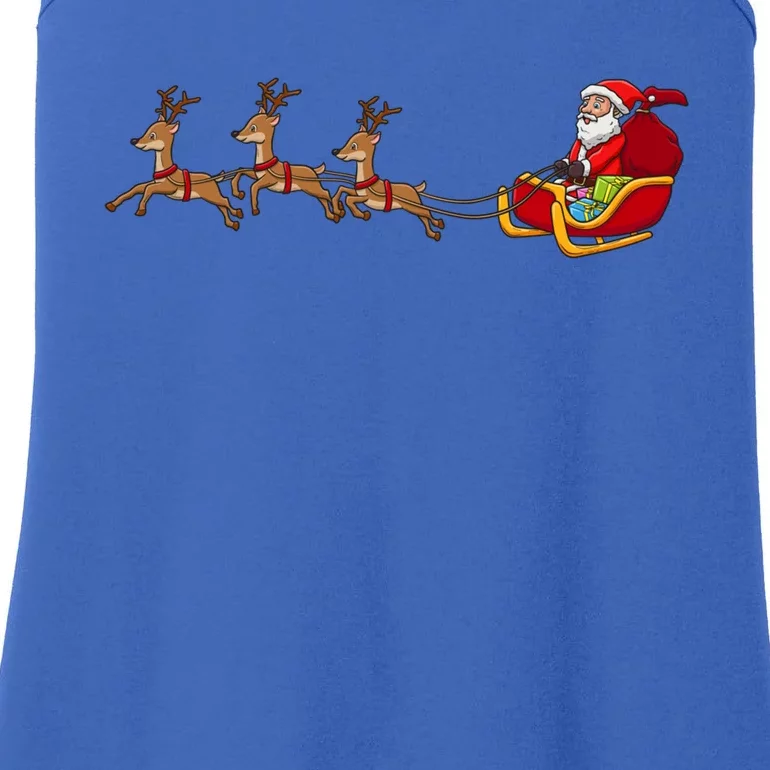 Father Christmas Comes To You At Christmas Gift Ladies Essential Tank