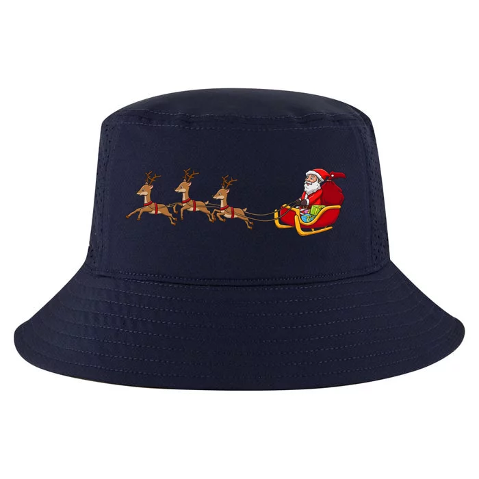 Father Christmas Comes To You At Christmas Gift Cool Comfort Performance Bucket Hat