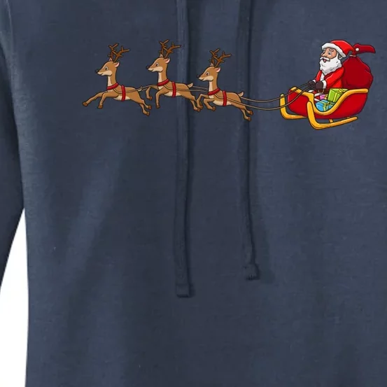 Father Christmas Comes To You At Christmas Gift Women's Pullover Hoodie