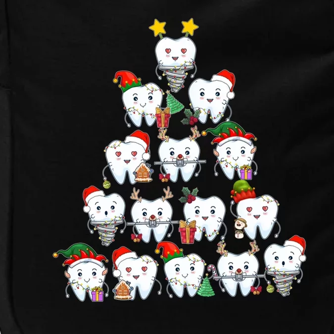 Funny Cute Christmas Dentistree Tooth Tree Impact Tech Backpack