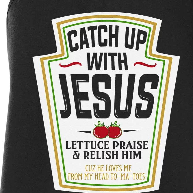 Funny Christian Christian Gifts Catch Up With Jesus Women's Racerback Tank