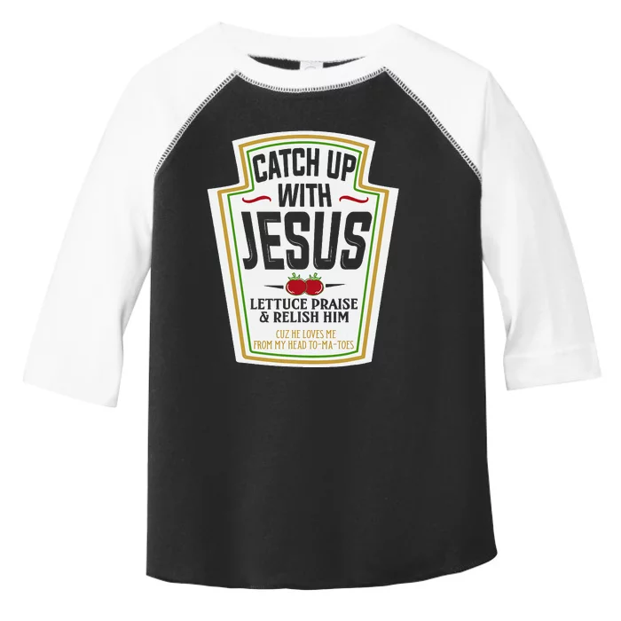 Funny Christian Christian Gifts Catch Up With Jesus Toddler Fine Jersey T-Shirt