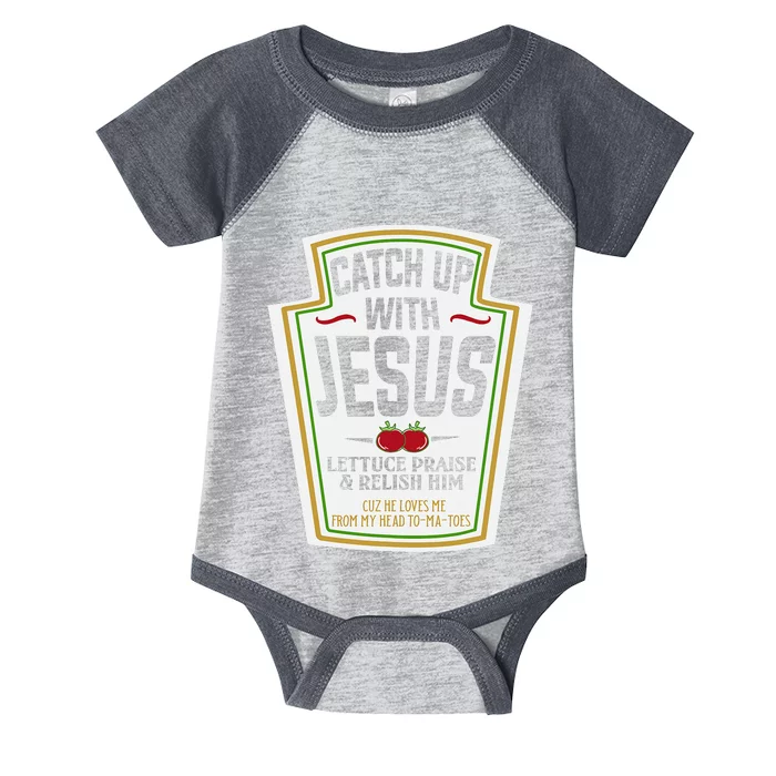 Funny Christian Christian Gifts Catch Up With Jesus Infant Baby Jersey Bodysuit