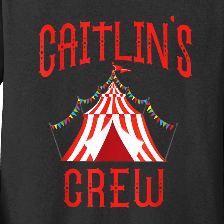 For Caitlin Crew Kids Long Sleeve Shirt