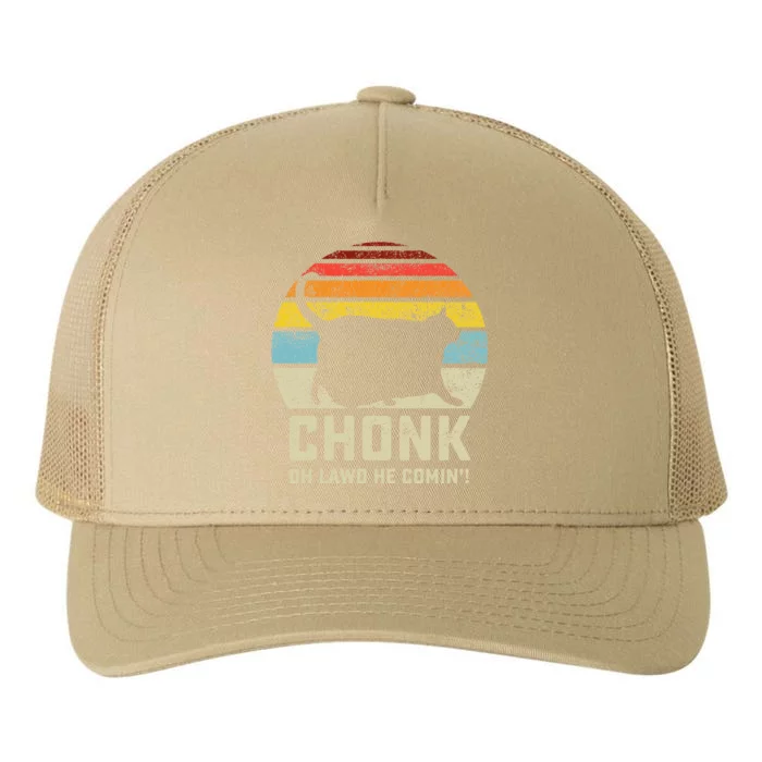 Funny Chonk Cat Meme Yupoong Adult 5-Panel Trucker Hat