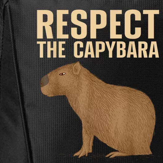 Funny Capybara Cavy Rodent Capybara Lover City Backpack