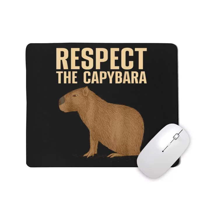 Funny Capybara Cavy Rodent Capybara Lover Mousepad