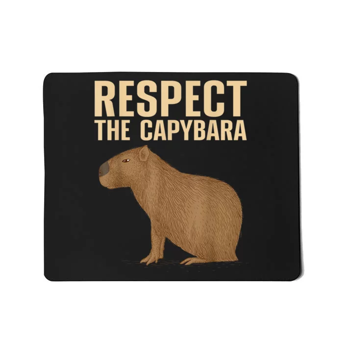 Funny Capybara Cavy Rodent Capybara Lover Mousepad