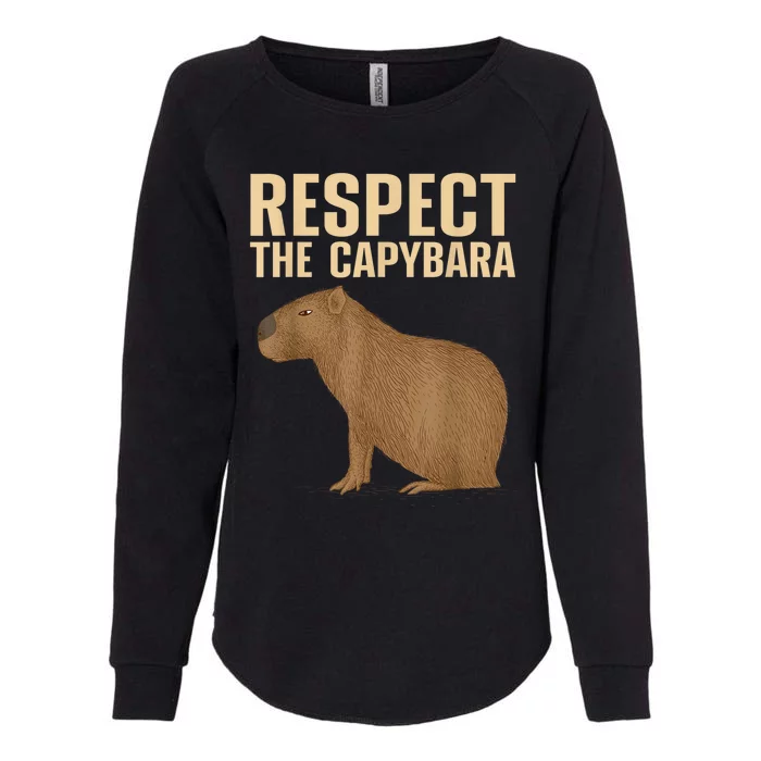 Funny Capybara Cavy Rodent Capybara Lover Womens California Wash Sweatshirt