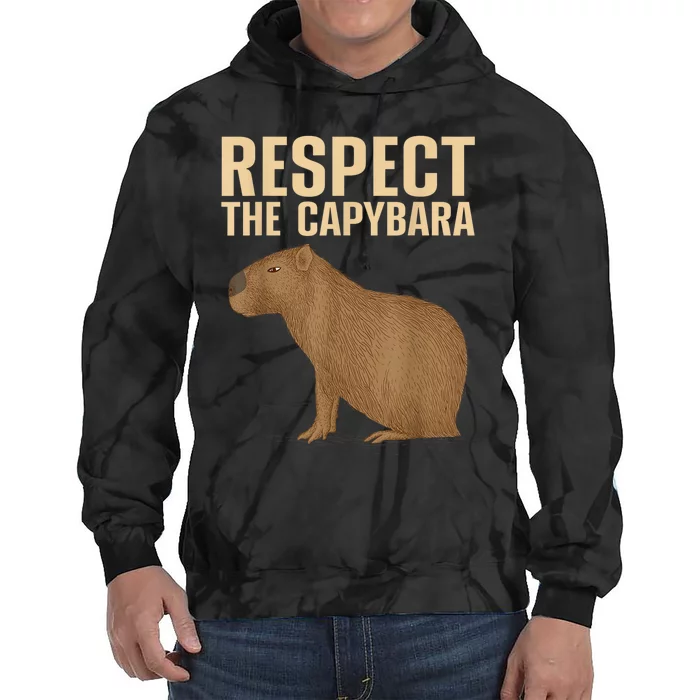 Funny Capybara Cavy Rodent Capybara Lover Tie Dye Hoodie