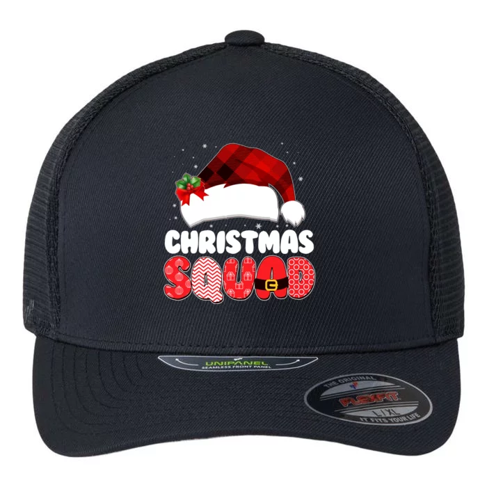 Funny Cute Christmas Squad Matching Shirts Flexfit Unipanel Trucker Cap