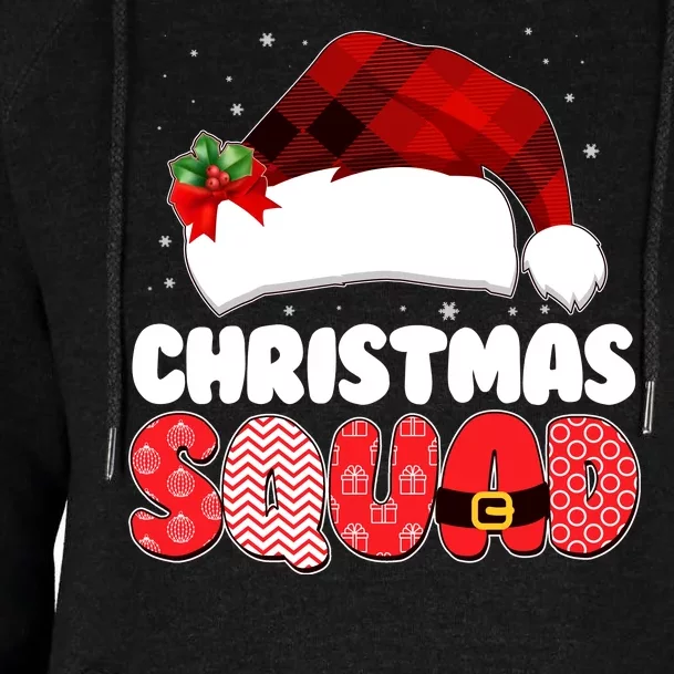 Funny Cute Christmas Squad Matching Shirts Womens Funnel Neck Pullover Hood