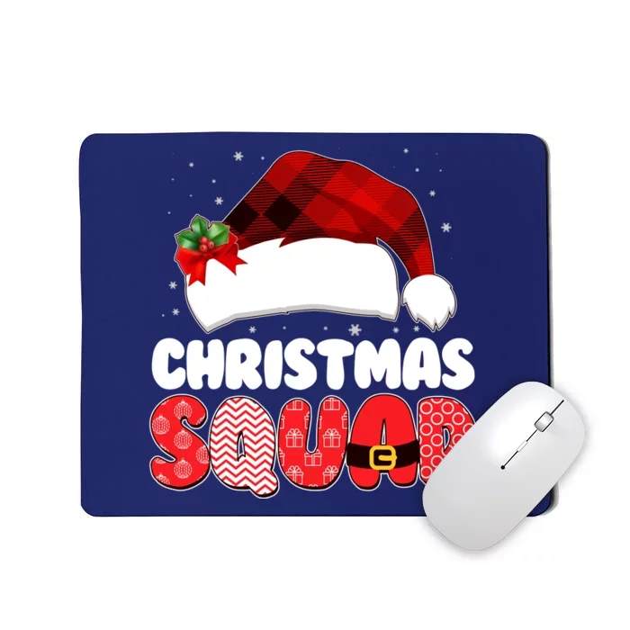 Funny Cute Christmas Squad Matching Shirts Mousepad