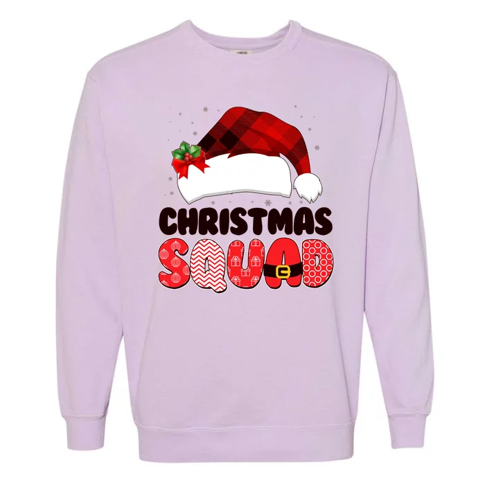 Funny Cute Christmas Squad Matching Shirts Garment-Dyed Sweatshirt