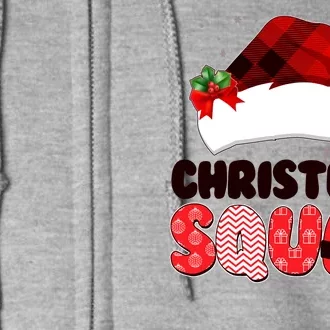 Funny Cute Christmas Squad Matching Shirts Full Zip Hoodie