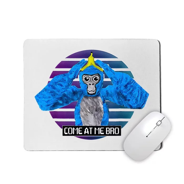 Funny Cute Come At Me Bro Gorilla Gamer Monke Tag Vr Mousepad