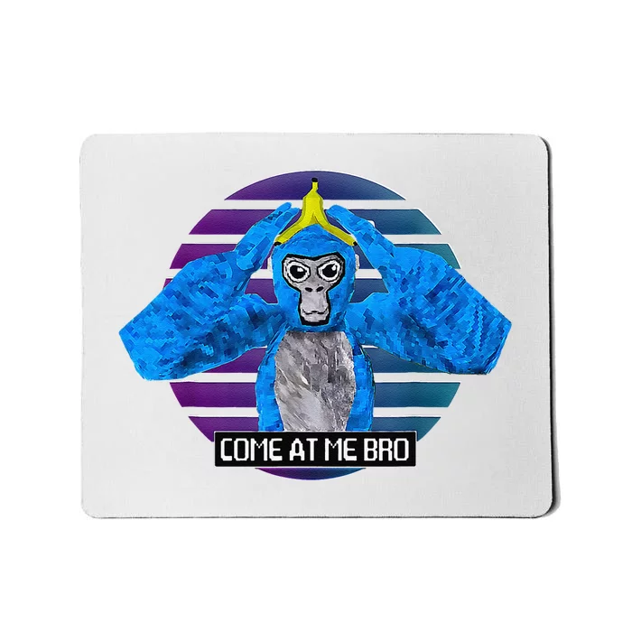 Funny Cute Come At Me Bro Gorilla Gamer Monke Tag Vr Mousepad