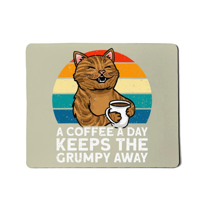 Funny Coffee Coffee Lover Cute Cat Gift Mousepad