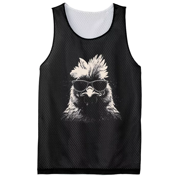 Funny Chicken Cool Graffiti Urban Art Street Mesh Reversible Basketball Jersey Tank