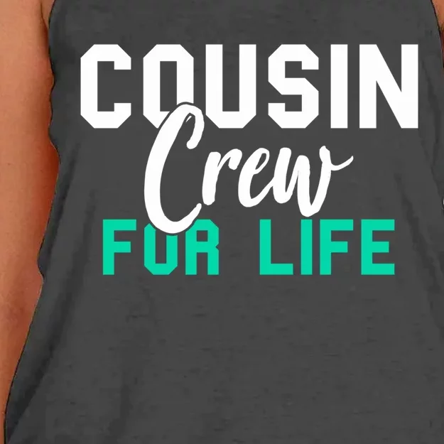 Funny Cousin Crew Big Cousin Crew For Life Big Cousin Crew Gift Women's Knotted Racerback Tank