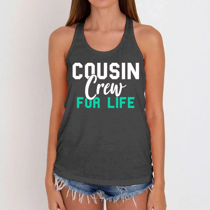 Funny Cousin Crew Big Cousin Crew For Life Big Cousin Crew Gift Women's Knotted Racerback Tank