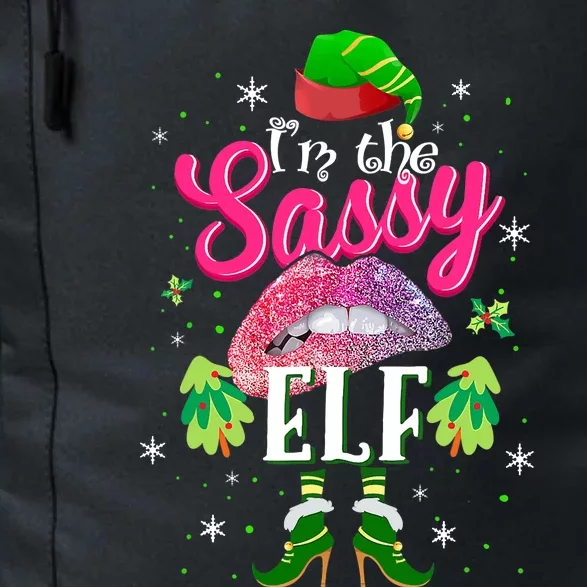 Funny Christmas Clothing I'm The Sassy Elf Tee Xmas Boys Daily Commute Backpack