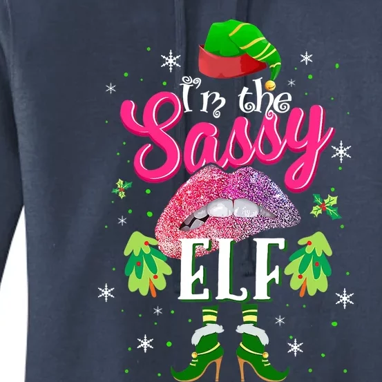 Funny Christmas Clothing I'm The Sassy Elf Tee Xmas Boys Women's Pullover Hoodie