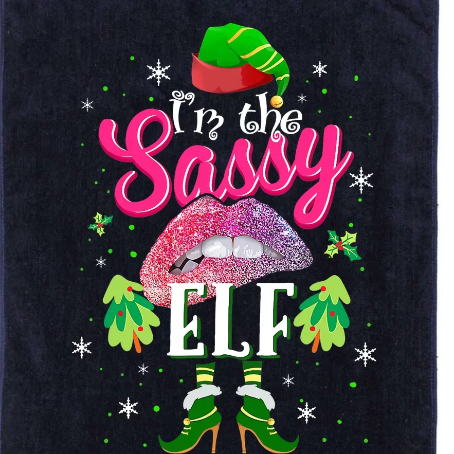 Funny Christmas Clothing I'm The Sassy Elf Tee Xmas Boys Platinum Collection Golf Towel