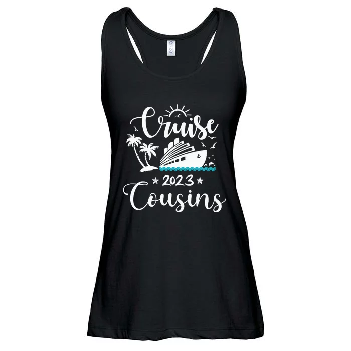 Funny cruising cousins matching cousin family cruise Ladies Essential Flowy Tank