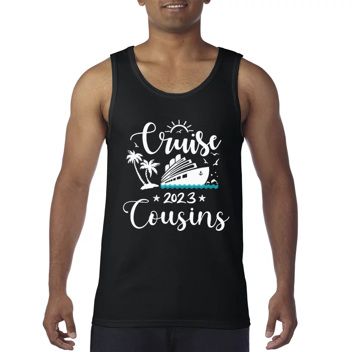 Funny cruising cousins matching cousin family cruise Tank Top