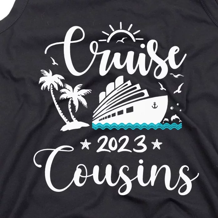 Funny cruising cousins matching cousin family cruise Tank Top