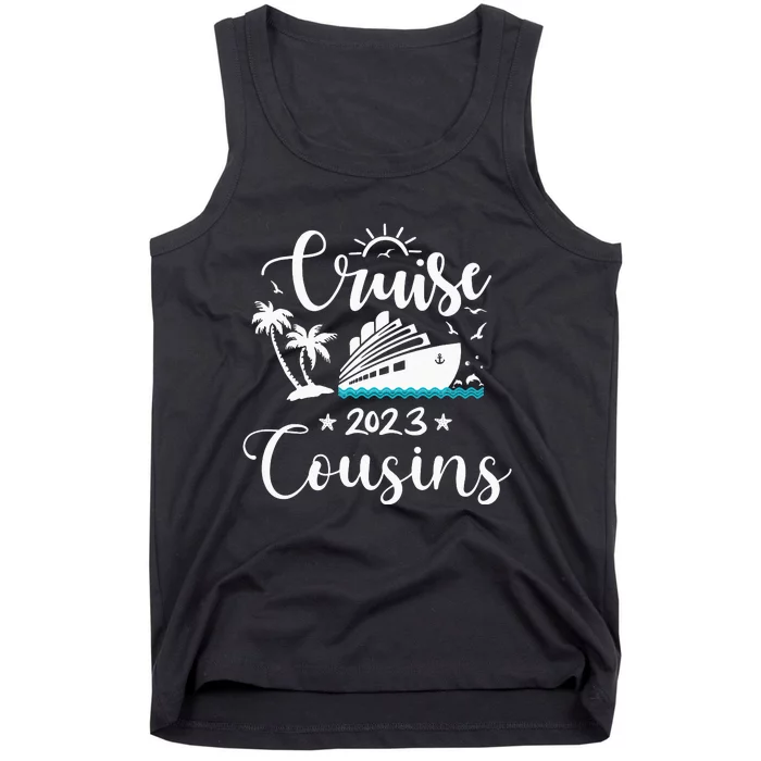 Funny cruising cousins matching cousin family cruise Tank Top