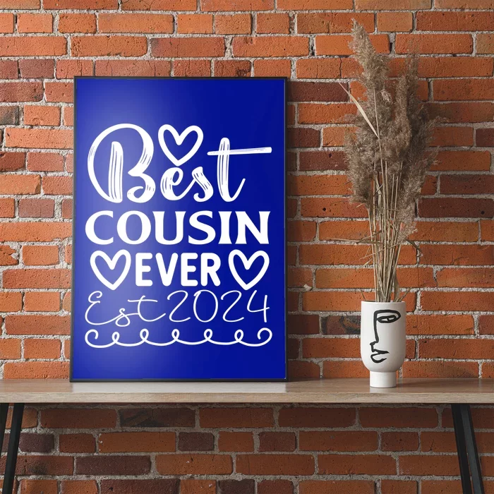 Funny Cousin Crew Matching Fam Best Cousin Since 2024 Family Gift Poster