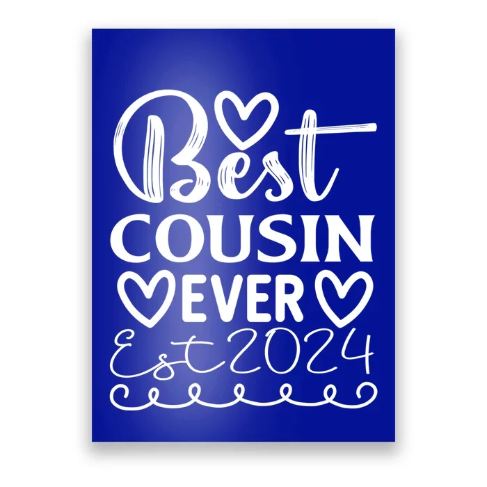 Funny Cousin Crew Matching Fam Best Cousin Since 2024 Family Gift Poster