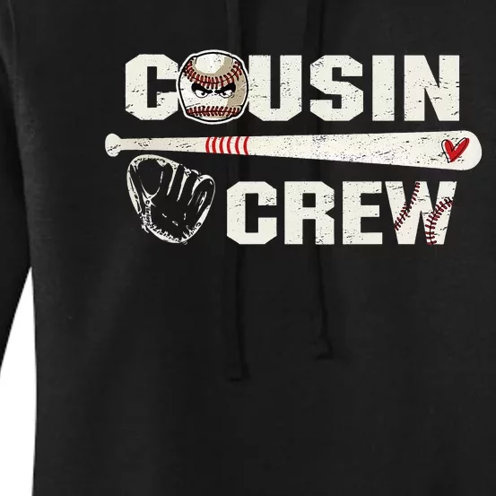 funny Cousin crew for Baseball Team Cousin Crew Women's Pullover Hoodie