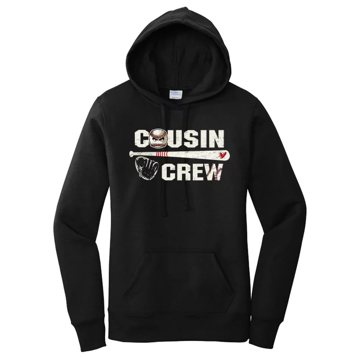 funny Cousin crew for Baseball Team Cousin Crew Women's Pullover Hoodie