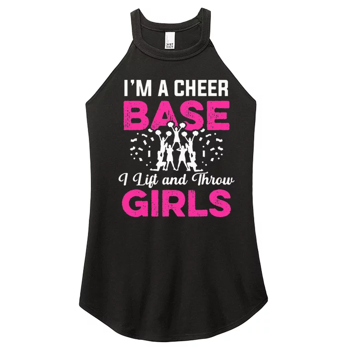 Funny Cheer Cheerleader Cheerleading Squad Coach Team Flyer Women’s Perfect Tri Rocker Tank