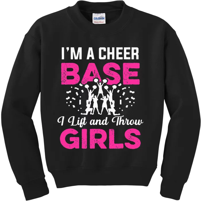 Funny Cheer Cheerleader Cheerleading Squad Coach Team Flyer Kids Sweatshirt