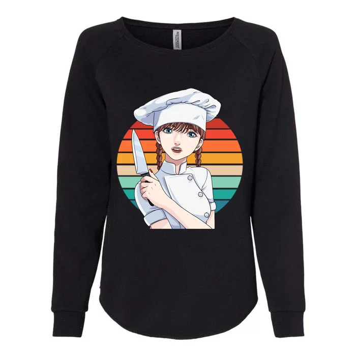 Female Cook Culinary Kitchen Chef Cooking Gourmet Gift Womens California Wash Sweatshirt