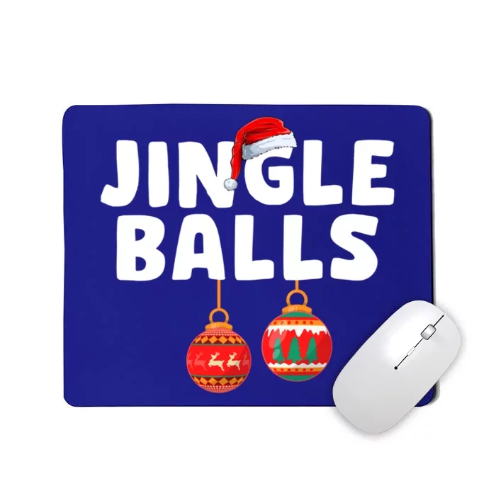 Funny Christmas Chestnuts Jingle Balls Matching Couple Gift Mousepad