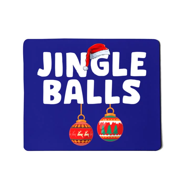 Funny Christmas Chestnuts Jingle Balls Matching Couple Gift Mousepad