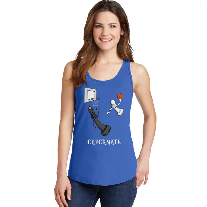 Funny Checkmate Chess Basketball Game Board King Pawn Piece Ladies Essential Tank