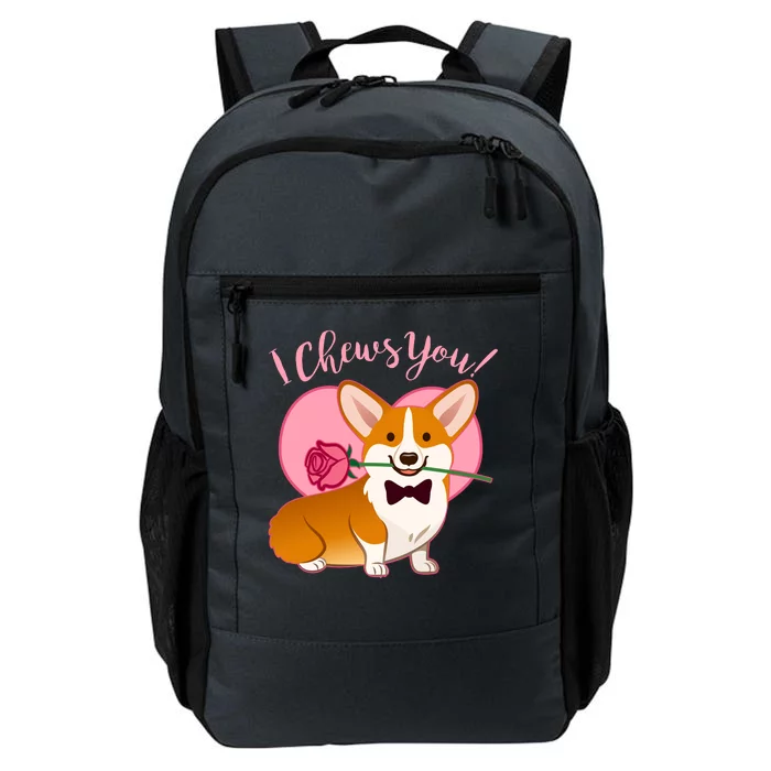 Funny Cute Corgi Valentine I Chews You Daily Commute Backpack