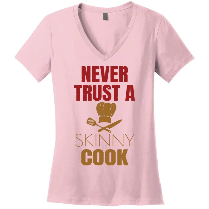 Funny Chef Cook Culinary Arts Cooking Humor Tee Gift Women's V-Neck T-Shirt