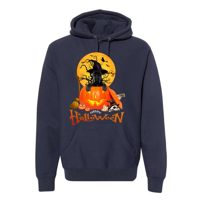 Funny Cane Corso Dog Spooky Halloween Premium Hoodie